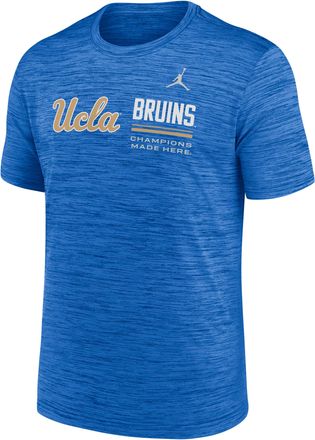 Nike Jordan Mens UCLA Sideline Velocity Jordan Brand Dri-FIT College T-Shirt in Blue | 0JER44UUCL-PCW