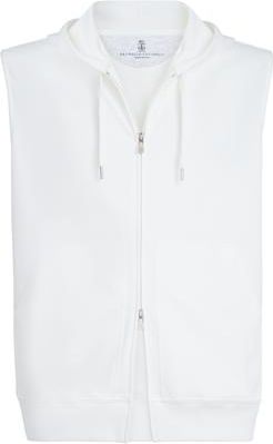Brunello Cucinelli Sleeveless sweatshirt in Off-White at Nordstrom, Size Xxx-Large Eu