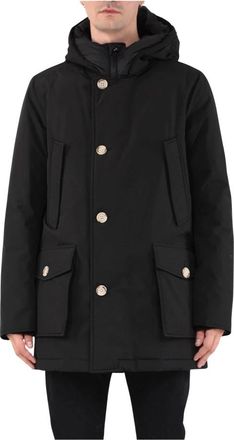 Woolrich Arctic Parka met Afneembare Capuchon - Heren - Parka Jassen - Zwart - XL - Katoen - Jassen