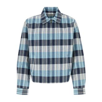 J.W.Anderson Blouson met rits aan de voorkant - Heren - Jassen - Blauw - Maat: L Katoen
