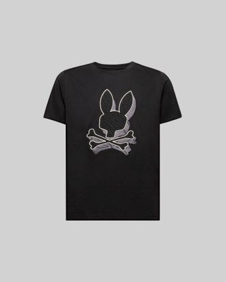 Psycho Bunny Kids Zal Graphic Tee 001 BLACK / 4T