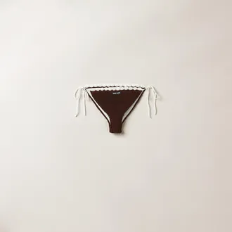 Miu Miu Cotton bikini panties with logo