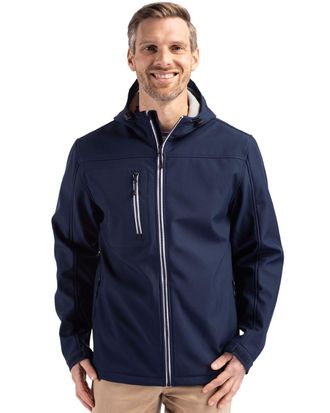 Clique Telemark Eco Stretch Softshell Full Zip Mens Hooded Jacket