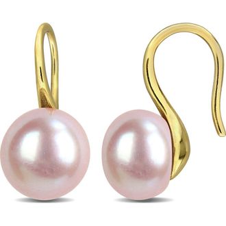 Delmar Cultured Freshwater Pearl Drop Earrings in Pink at Nordstrom Rack
