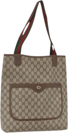 Gucci Pre-owned Vintage Tote Bag - Dames - Vintage Shopper - Beige - ONE Size - Vintage