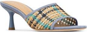 Donald J Pliner Raffia Slide Sandal in Navy Multi at Nordstrom Rack, Size 9.5