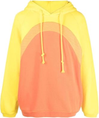 ERL Rainbow Hoodie Knit - Heren - Hoodies - Veelkleurig - M - Katoen - Hoodies & sweatvesten