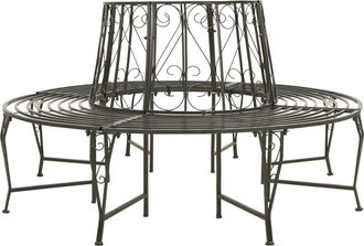 vidaXL Vidaxl - Banco Para &Aacute;rbol De Jard&iacute;n Acero 160 Cm
