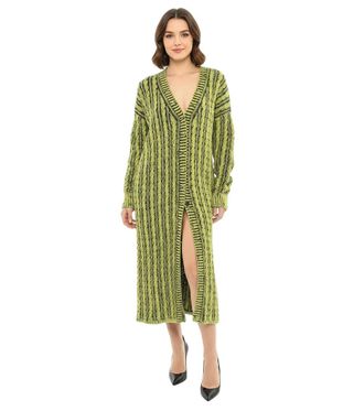 Diesel Green Knitted V Neck Cardigan