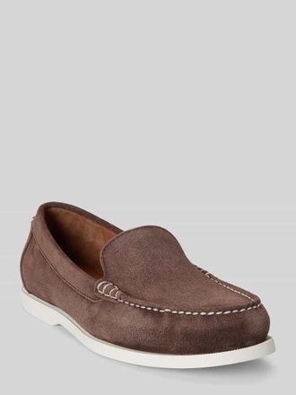 Polo Ralph Lauren Loafer aus echtem Leder in Dunkelbraun, Gr&ouml;&szlig;e 40