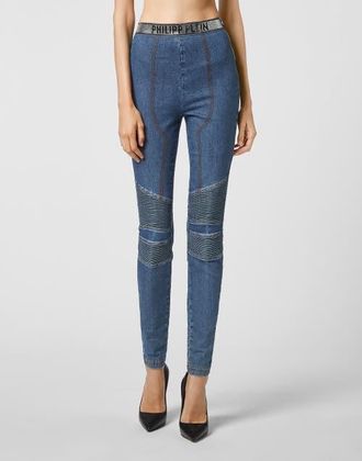 Philipp Plein Jeggings Women in Superstretchbluemistake at Nordstrom, Size 26
