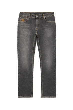 Etro Roma Slim-Fit Straight-Leg Logo-Embroidered Jeans