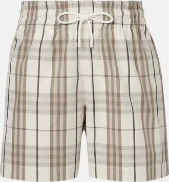 Burberry Shorts Burberry Check in cotone