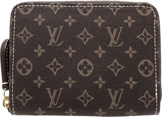 Louis Vuitton Fusain Denim Coin Purse/Coin Case (Pre-Owned)