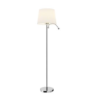 Lindby Lindby L&aacute;mpara De Pie benjiro En Blanco Textura, Tela, Tejido, Seda