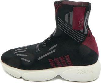 Prada Sneakers a calzino alte - Nero