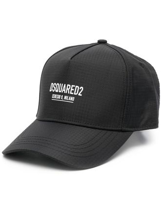 Dsquared2 logo-print baseball cap - men - Polyamide - One Size - Black