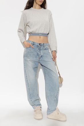 Kenzo Sweatshirt With Logo, Womens, Grey
