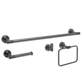 Rea Juego De Perchas Para Ba&ntilde;o Rea Grid Titanium