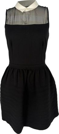Maje Eponime Mini Dress in Black Polyamide