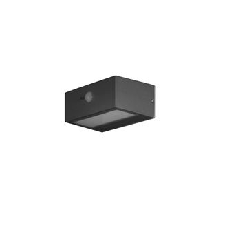 Forlight Top - Aplique Solar Exterior Led 3w. Aplique De Pared Con Placa Solar Para Jard&iacute;n Y Terraza. Blanco C&aacute;lido 3000k. Color Gris Urbano - Forlight
