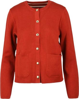 Tommy Hilfiger Donna, Maglie, Rosso, L, new