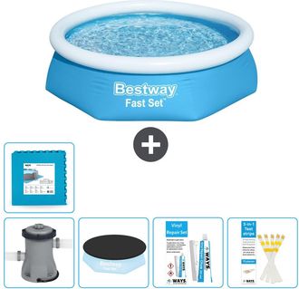Bestway Piscina Bestway Fast Set Redonda - 244x61 Cm - 8-piezas S22625
