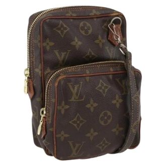 Louis Vuitton Pre-owned Cross Body Bags, female, Brown, Size: ONE SIZE Pre-owned Canvas Cross Body Bag