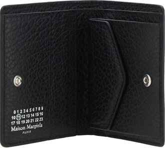 Maison Margiela Womens Leather Wallet Black Calf & Purses