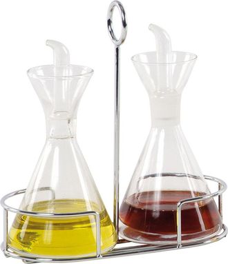 Andrea House Aceitera Vinagrera De Cristal Para Cocina (250 Ml / 20x10x20 Cm) Andrea House Ms7220