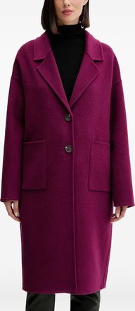 Benetton button patch-pocket coat - Pink