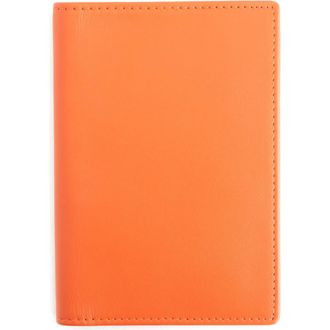 Royce Leather RFID Leather Passport Case in Orange at Nordstrom