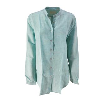 Xacus Dames, Blouses & Shirts, Blauw, Maat: L