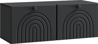 vidaXL Mueble Para Tv De Pared Negro 78,5 X 31 X 30 Cm Vidaxl
