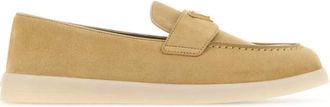 Prada Beige Suede Loafers