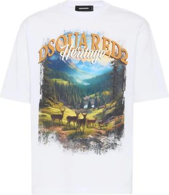 Dsquared2 Dsquared 2 Shirts White - Heren - T-shirts - Wit - M - Tops