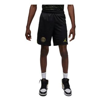 Air Jordan x Paris Saint-Germain 2022/23 Stadium Fourth Dri-FIT Football Shorts Black Yellow DR3980-010