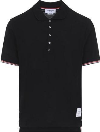 Thom Browne Klassiek Poloshirt - Heren - Polos - Zwart - XL - Katoen - Tops