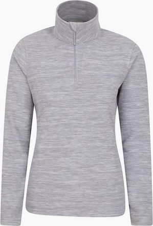 Mountain Warehouse Womens Mountain Warehouse Womens/Ladies Snowdon Melange Fleece Top - Grey - Size: 18