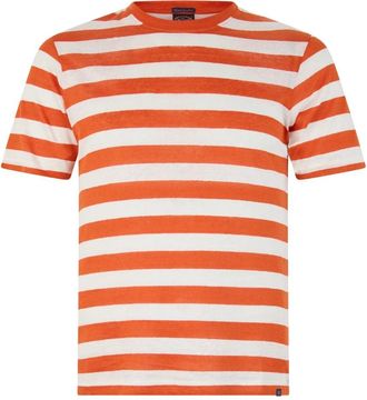 Paul & Shark Gestreepte T-shirt - Heren - T-shirts - Rood - 2XL - Katoen - Tops