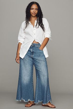 Pilcro Adi Regenerative Cotton Mid-Rise Flare Jeans