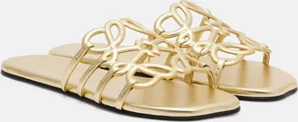 Loewe Sandalias Paulas Ibiza Petal Anagram de piel