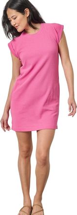 Lilla P Saddle Sleeve Shift Dress In Dahlia