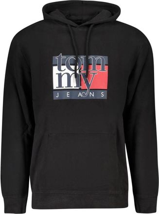 Tommy Hilfiger Zwarte Katoenen Mannen Sweatshirt