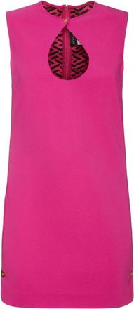 Versace Mini Jurk - Dames - Korte kleedjes - Roze - L - Kleedjes