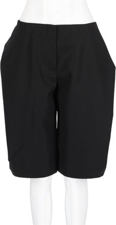 Jacquemus Black Tailored Concealed-Closure Cotton Shorts