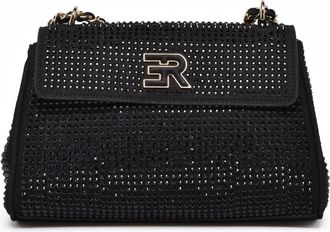 Ermanno Scervino Black Polyurethane Verly Shoulder Bag