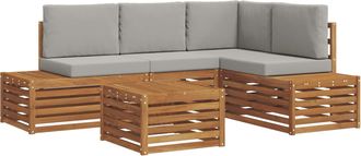 vidaXL Conjunto De Sof&aacute;s De Exterior 5 Uds. Vidaxl