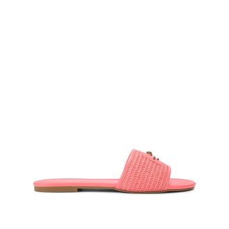 Kurt Geiger Womens Chiswick Flat Sandal Sandals - Pink Fabric - Size UK 6