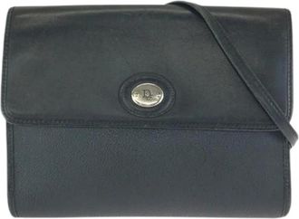 Dior Pre-owned Cross Body Bags, female, Black, Size: ONE SIZE Pre-owned Leather Shoulder Bag